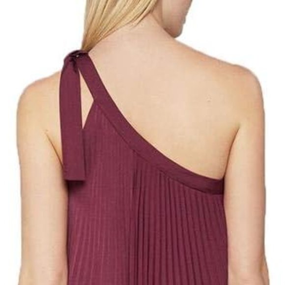 Brand New Gorgeous BCBGMAXAZRIA Women's Bow Shoulder Pleated Gorgette Gown - Picture 11 of 16